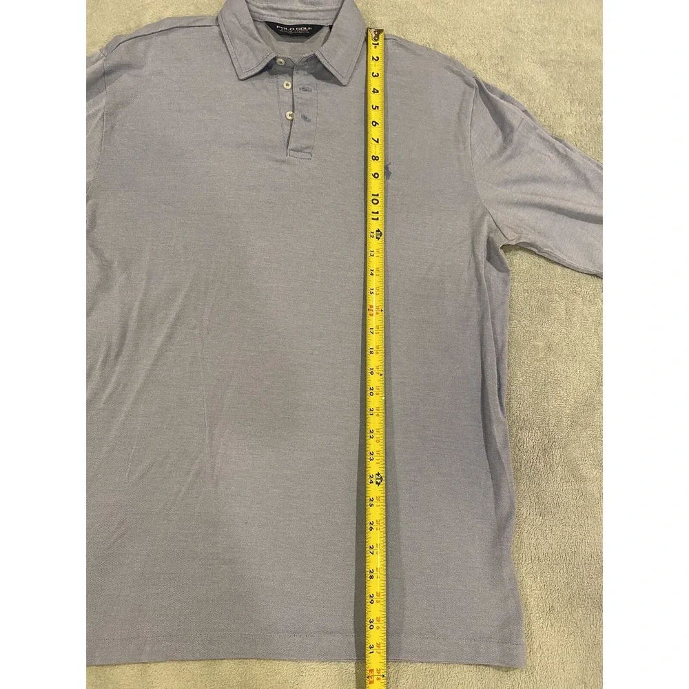 Mens Polo Golf Ralph Lauren Short Sleeve Golf Polo Shirt Blue L